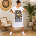 Robe Bogolan Franges – Style Africain Moderne