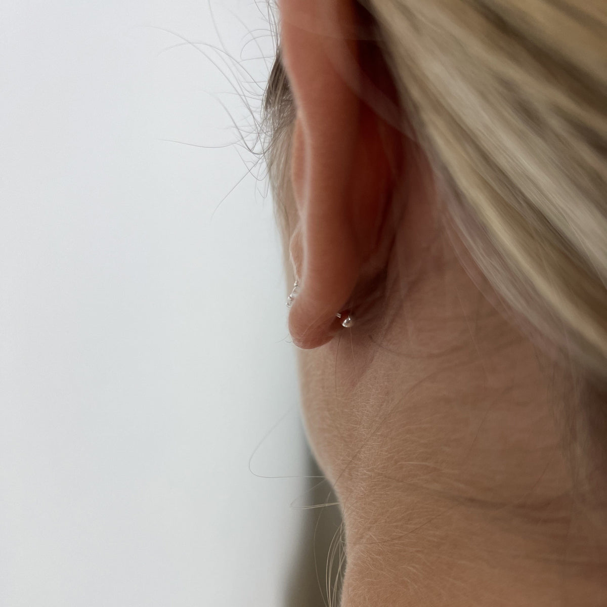 Boucles d'oreilles Trinity en argent sterling