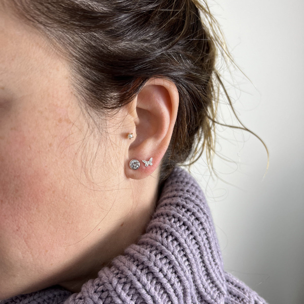 Boucles d'oreilles Classiques en argent sterling