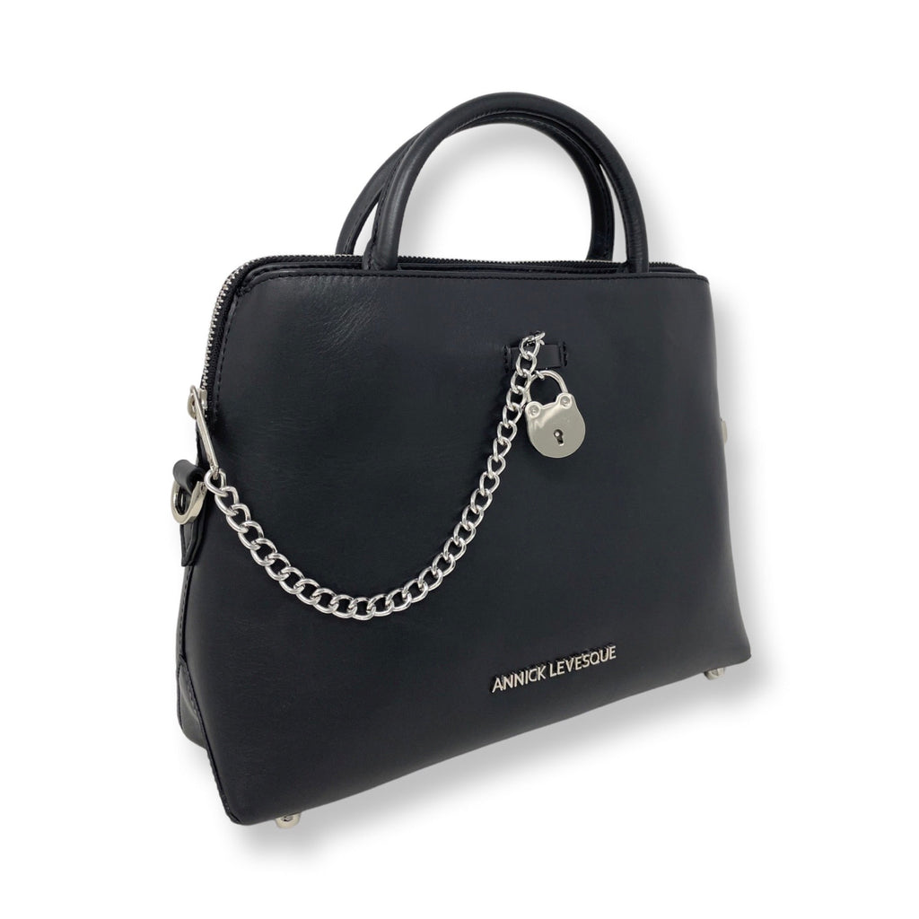 Sac à main en cuir Noir | Miranda - PRÉCOMMANDE